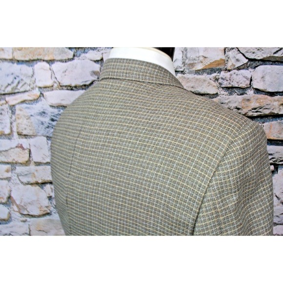 HICKEY FREEMAN Men's Luxurious Sport Coat Silk Wool Beige Tweed Two Button 44 US - Picture 10 of 11